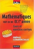 voir fiche du livre Mathématiques Tout-en-un, 1ère année EC : Cours et exercices corrigés