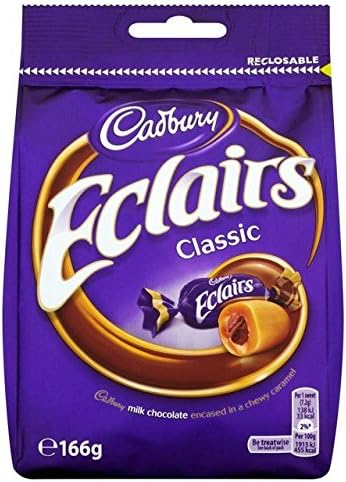 Cadbury Eclairs Classic 166g - Pack of 6