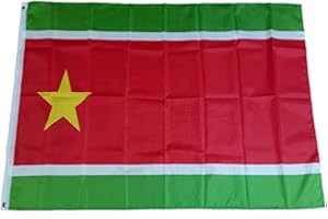 HOLLYLIFE Drapeau Guadeloupe indépendant Drapeau Guadeloupéen Indépendantiste 150x90 œillets en Laiton Fanion Parfait pour Festivals Manif Jardin Extérieur Decoration Résistant aux UV Double Couture 3x5ft Grand