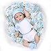 Produktbild 20 inches about 50cm Reborn Baby Doll weiche Vollsilikon-realistische Bade Spielzeug mit handgefertigten Pflege Puppen verwurzelt Mohair Kids Geburtstagsgeschenk für Patienten mit Angststörung