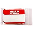Hello my name is... sticker pack 10.5 x 7.4 cm name plate sticker