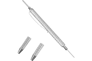 IUSOT Car Tools 2 in 1 Windshield Washer Nozzle Adjustment Tool, Windshield Cleaner Needle for Windscreen Washer Jets, Durable Car Windscreen Cleaner Accessory, Aluminum Alloy Jet Needle Cleaning Tool