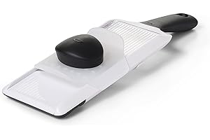 OXO 1119100 Good Grips Handheld Mandoline Slicer, Stainless Steel, White/Black, Standard