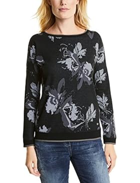 CECIL Damen Sweatshirt KEY_Brushed Jacquard Flower