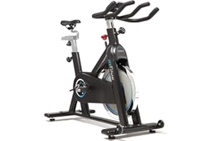 JTX FITNESS JTX Cyclo 6 Indoor Cycling Exercise Bike, 22kg Flywheel, Infinite Resistance, 135kg User Capacity, 2 Year In-Home Warranty, Digital Display, Heart Rate Training