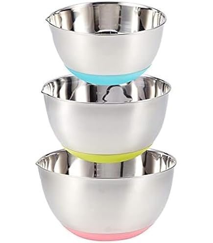 Lot De 6 Bols Mélangeurs OXO Good Grips Avec Couvercles – Rouge, Orange, Jaune – Occasion