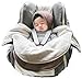 Wallaboo Baby Blanket Coco - For Car seat and Travel - 100% Pure Cotton - 90 X70 cm - For Babies from Newborn - Taupe
