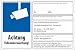 Produktbild Fassbender-Druck SCHILDER dsgvo BDSG - Videoüberwachung Schild/VÜ-014 (60x40cm Aufkleber)