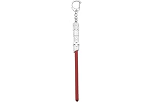 FAADBUK Wars Lover Gift Wars Darth Vader Lightsaber Keychain Wars Cosplay Gifts for Friend Family(Red with Silver)