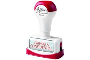 PEIROKS Shiny EN168/NP18, Pre-inked PRIVATE & CONFIDENTIAL Stamp