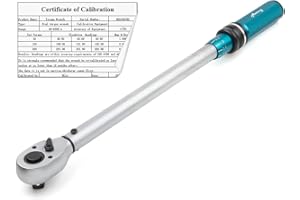 Awang Drehmomentschlüssel 1/2", 40-220 Nm Auto Motorrad Drehmomentschlüssel Set,±3% Fehlergenauigkeit, 72 Zähne