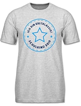 Einschulung - Schulkind 2018 Ich bin erstklassig Stern blau - Jungen T-Shirt