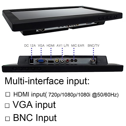 Boblov Eyoyo 11 6 Pulgadas 16 9 HD 1366 768 TFT LCD Monitor Con Entradas HDMI VGA BNC AV Audio Altavoces
