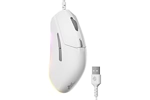 SteelSeries Rival 3 Gen 2 - Souris Gaming 8500 DPI - Capteur Optique TrueMove Core - Durabilité 60 Millions de clics - Faible Latence - Poids léger 77 g - Patins 100% PTFE - RGB - Blanc