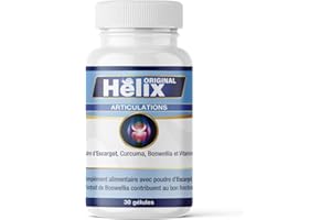 Helix Original - Complément naturel pour les douleurs articulaires | Avec Extrait D'Escargot, Curcuma Et Boswellia | Sans lactose, sans gluten | 1 unité (30 capsules)
