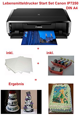 Preisvergleich Produktbild Lebensmittel Drucker Startset Tintenstrahldrucker Fotodrucker