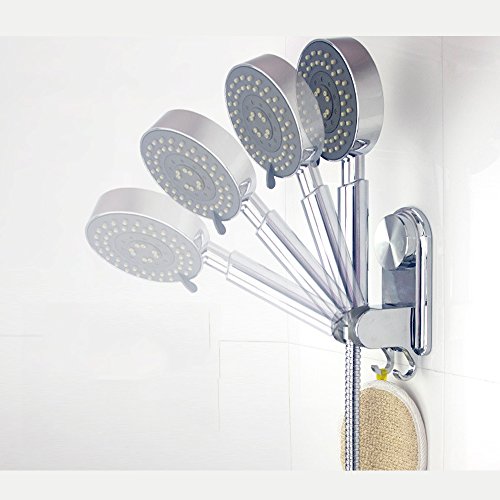 thanly Verstellbare Handbrause, Halterung Wandhalterung starr Saugnapf Duschkopf/Dusche Arme/Slide Bars/Dusche Wasserhahn/Dusche Wiege/Dusche Installation Kits/Badezimmer Zubehör - 4