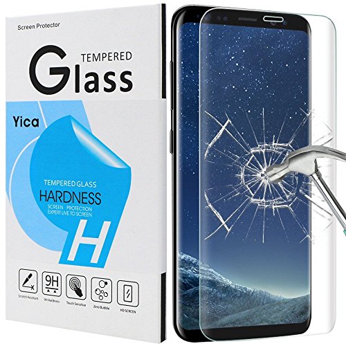 Acheter France Galaxy S8 Plus Protecteur D'écran, Yica Samsung Galaxy S8 Plus Protection écran en Verre Trempé Ultra Définition Anti-rayures Sans Bulles Ultra Résistant Dureté 9H Couverture Complète Protecteur D'écran pour Samsung Galaxy S8 Plus-Clair