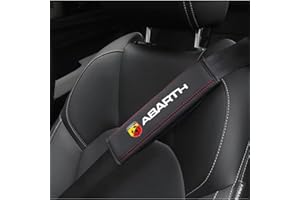 DYQCD Copricintura Auto per Fiat Abarth 595 Abarth 124 Protezione per Cintura di Sicurezza Rimovibile Copri Cintura di Sicurezza Auto Fissaggio Strap