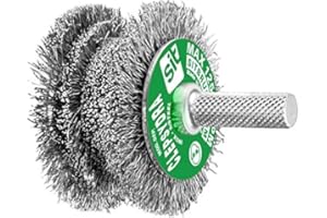 SIT Tecnospazzole 0891 Spazzola Sagomata per Trapano in Acciaio Inossidabile Ondulato-Clepsydra in Blister-Ø: 60-40Mm