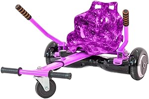 IROLLERS HoverKart Purple Galaxy Fast Kart Attachment Fits All Hoverboards Swegways 6.5, 8, 10 Adjustable Hoverboard seat go Kart for Hoverboard Compatible Sleek Cool Limited Edition