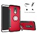 Produktbild LFDZ Xiaomi Redmi 5 Plus Hülle, 360 Rotation Verstellbarer Ring Grip Stand,Ultra Slim Fit TPU Schutzhülle für Xiaomi Redmi 5 Plus {Not fit Redmi 5 / Redmi Note 5} (mit 4in1 Geschenk Verpackt),Rot