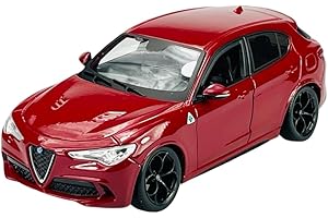 Alfa Romeo Stelvio tipo 949 SUV rosso metallizzato AB 2017 1/24 Bburago Modello Auto