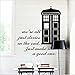Produktbild yanqiao Persönlichkeit Creative Doctor Who Wandtattoo für Wohnzimmer Dekoration wiederablösbar Vinyl Aufkleber Art Home Dekorieren Größe 55,4 x 87,1 cm schwarz BlackB