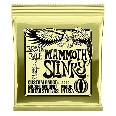 Ernie Ball Mammoth Slinky Nickel Wound Cordes de guitare électrique - 12-62 (wound G)