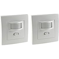 ChiliTec 2 Stück Bewegungsmelder I Unterputz Einbau Sensor I LED geeignet I 9m Reichweite 2-Draht Technik IP20 I ersetzt…