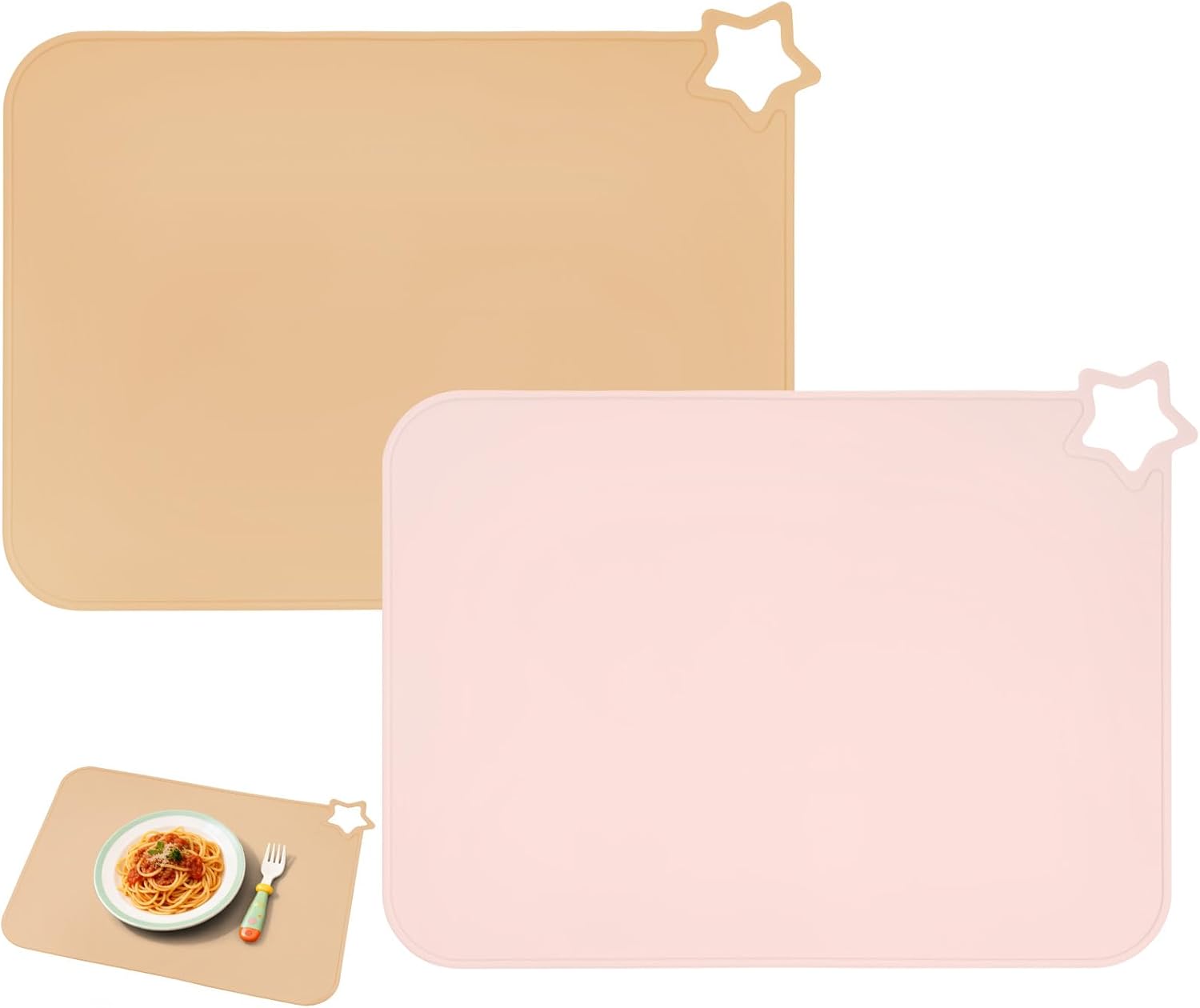 Bilan des Avis Consommateurs Vérifiés sur ABOHU Lot 2 Sets de Table en Silicone pour En