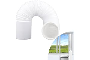 Ruolin Tuyau Climatiseur Mobile, Tuyau d'Évacuation Climatiseur en Matièrè PP 15cm de Diamètre avec Longueur de 2M Universel Tuyau Kit pour Climatiseur Mobile Extracteur d'Air Sèche-linge