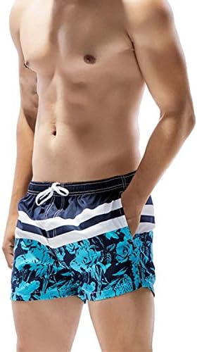 Fowater Mens Swim Trunks With Pockets Swimming Shorts Beach Briefs Quickdry Swimwear
