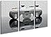 Produktbild fantastischer Xbox Controller Effekt: Zeichnung Format: 3-teilig 120x80 als Leinwandbild, Motiv fertig gerahmt auf Echtholzrahmen, Hochwertiger Digitaldruck mit Rahmen, Kein Poster oder Plakat