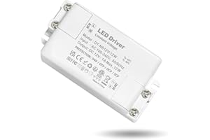 ZAKVOP Alimentatore 12v 1A, 12W Trasformatore 220V a 12v, Trasformatore LED 12V 12W, Driver LED AC a DC, led driver 12v, alimentatore lampada led, Trasformatore LED Costante per G4, GU5.3, MR11, MR16