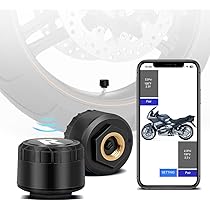 Sensore Pressione Pneumatici Per Moto - TPMS Wireless Con Display E Allarme | Ricarica USB Inclusa - Foto 4