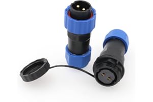 DRRI DRR SD20 Paire de connecteurs aviation étanches avec prise 2 broches IP68 pour système d'énergie solaire
