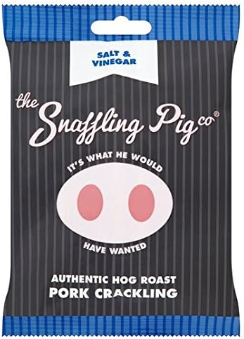 Snaffling Pig Salt &amp; Vinegar Flavoured Pork Crackling Packets 50g