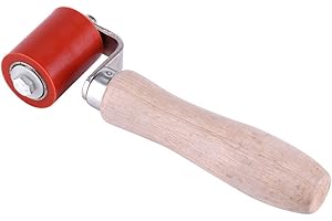 Tenlacum 40mm High Temperature Resistant Silicon Gel Seam Hand Pressure Roller Weld Tool for Hot Air Heating Red