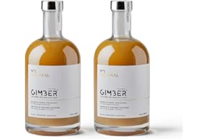 GIMBER Concentrato di zenzero biologico 2x700 ml | 1,4L | Bevanda analcolica biologica a base di zenzero, limone ed erbe | Estratto di zenzero premium