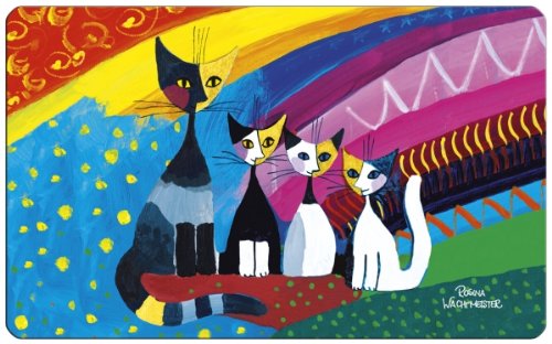 'FRIDOLIN 12214 Rosina Wachtmeister unter The Rainbow Mehrfarbig Melamin Schneidebrett 23,5 x 14,5 x 0,2 cm