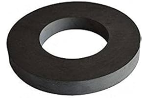 AOMAG Ring Ferrit Magnete, 100 mm Durchmesser, Keramische Ring Magnete für Science Experiment