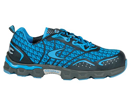 Cofra JE001–000.w42 Gr. 42 S1 P SRC "Low Kick" Sicherheit Schuhe – Blau