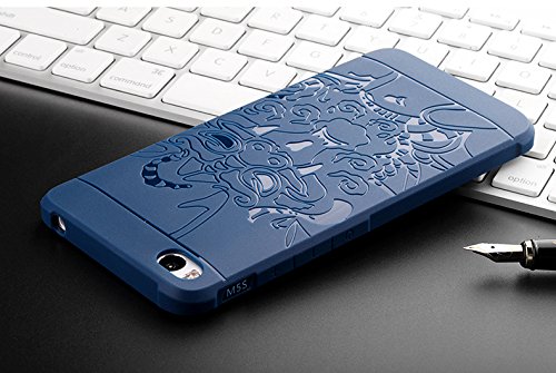 SMTR Xiaomi Mi5S Funda Silicona  Xiaomi Mi5S Funda Gel Suave TPU Case - Carcasa Resistente a los Ara  azos para Xiaomi Mi5S -drag  n Azul