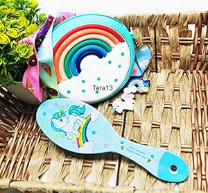 Tera13 Unicorn Sling Bag / Unicorn Bag for Girls / Unicorn Comb / Unicorn Hair Comb / Unicorn Clips / Unicorn Hair Pins (Pack of 3 Items)