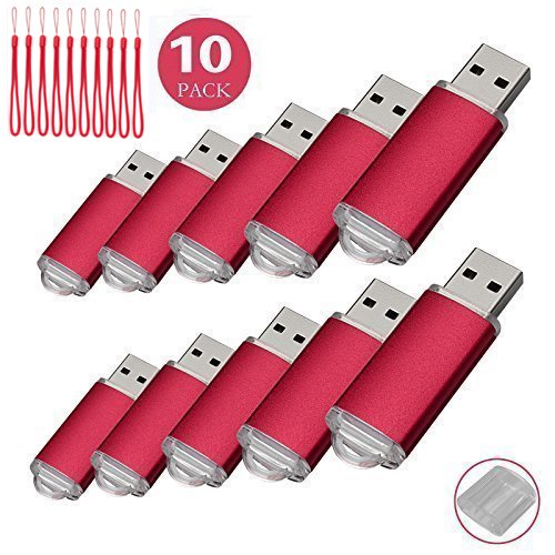 10pcs 1 G USB flash drive usb 2.0 Memory Stick Pen Drive de disco de memoria (1.0 GB)