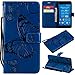 Produktbild Bravoday Sony Xperia Z3 Hülle Handyhülle Sony Xperia Z3 Schutzhülle [Kartenfach] [Magnetverschluss] TPU Soft Shockproof für Sony Xperia Z3-Blau