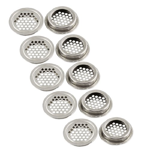 10 pcs 43 mm Durchmesser Hardware Lüftungsgitter aus Edelstahl rund