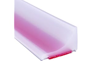 ESUFEIR 3m Transparente Barrera de Ducha Y Sistema de Retención，Umbral de Ducha Plegable，Barrera Agua Silicona Tira Impermeable Sellado，Perfil Ducha Adhesivo，Tope Agua Flexible para Baño Suelo，Lavabo，Bañera