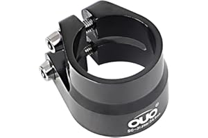 SPORTARC Collier de serrage pour tige de selle de vélo, 34,9 mm, double couche en alliage d'aluminium, clip pour tube de selle de vélo à dégagement rapide